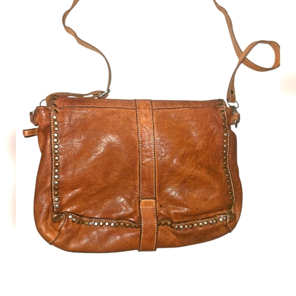 Costanza Rota Leather Studded Crossbody Bag